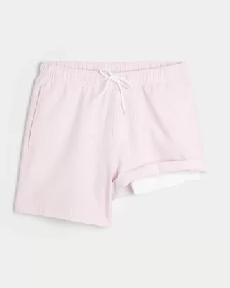 Seersucker Volley Badehose bis zur Mitte des Oberschenkels