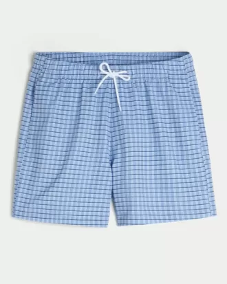 Seersucker Volley Badeshorts bis zur Mitte des Oberschenkels
