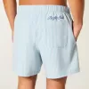 Seersucker Volley Badeshorts bis zur Mitte des Oberschenkels Seersucker Volley Badeshorts bis zur Mitte des Oberschenkels