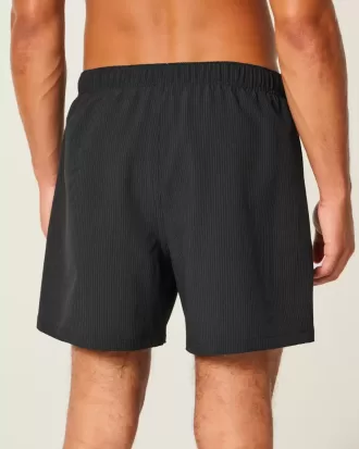 Seersucker Volley Badeshorts bis zur Mitte des Oberschenkels