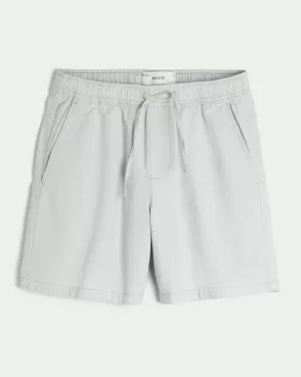 Shorts aus Leinenmischung über dem Knie