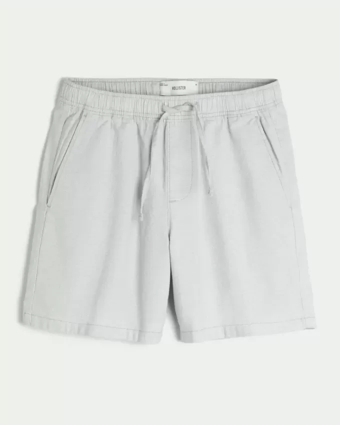 Shorts aus Leinenmischung über dem Knie Shorts aus Leinenmischung über dem Knie