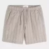 Shorts aus Leinenmischung über dem Knie Shorts aus Leinenmischung über dem Knie