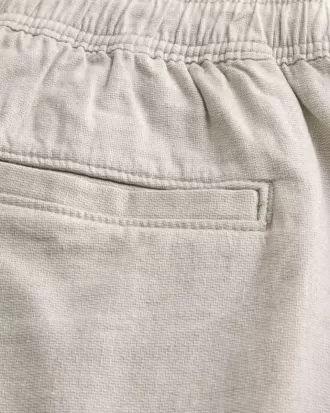 Shorts aus Leinenmischung über dem Knie