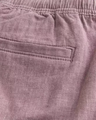 Shorts aus Leinenmischung über dem Knie
