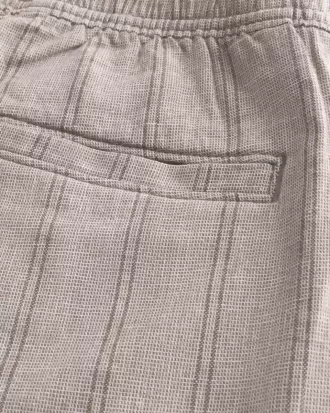 Shorts aus Leinenmischung über dem Knie