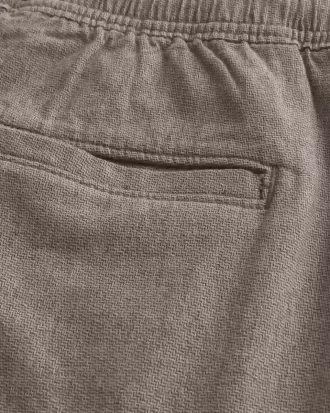 Shorts aus Leinenmischung über dem Knie