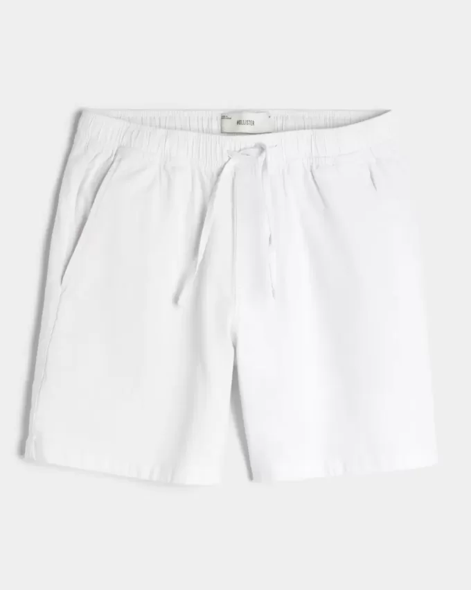 Shorts aus Leinenmischung über dem Knie Shorts aus Leinenmischung über dem Knie