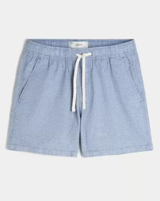 Shorts aus Leinenmischung bis zur Mitte des Oberschenkels
