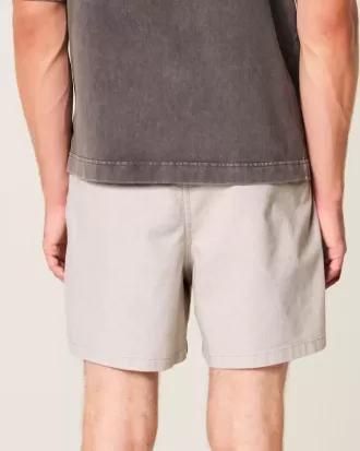 Shorts aus Leinenmischung bis zur Mitte des Oberschenkels