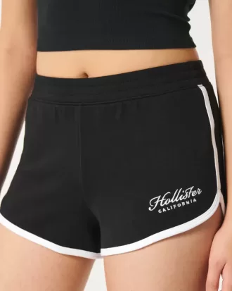 Shorts mit hohem Bund und Logo