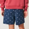 Shorts zum Überziehen mit amerikanischem Flaggenmuster bis zur Mitte des Oberschenkels