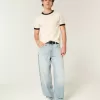Skater-Baggy-Jeans in heller Waschung