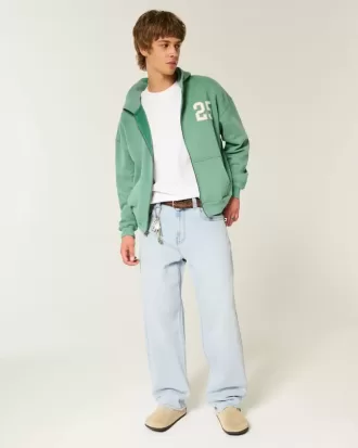 Skater-Baggy-Jeans in heller Waschung