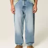 Skater-Baggy-Jeans in mittlerer Waschung Skater-Baggy-Jeans in mittlerer Waschung