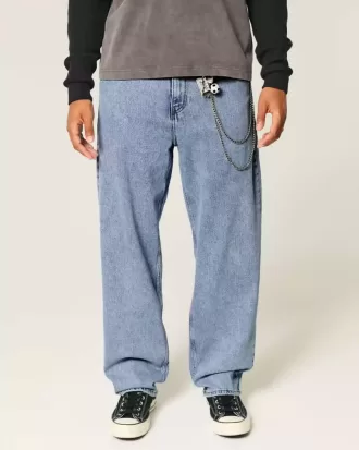 Skater-Baggy-Jeans in mittlerer Waschung