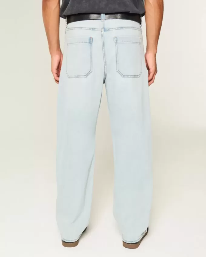 Skater-Baggy-Jeans mit Spielkarten-Grafik in heller Waschung Skater-Baggy-Jeans mit Spielkarten-Grafik in heller Waschung