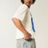 Skater-Baggy-Jeans mit Würfelstickerei in heller Waschung Skater-Baggy-Jeans mit Würfelstickerei in heller Waschung