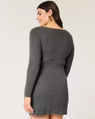 Skater-Minikleid aus Strick