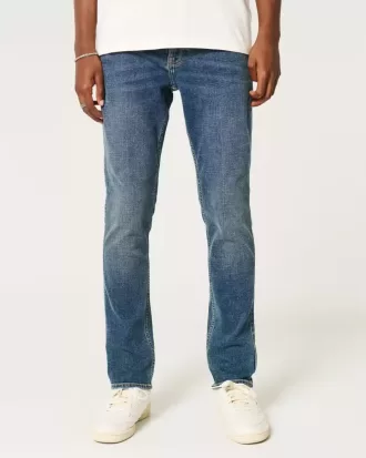 Skinny Jeans in dunkler Mittelwaschung