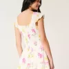 Skort-Kleid mit Flatterärmeln Skort-Kleid mit Flatterärmeln