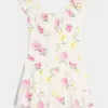 Skort-Kleid mit Flatterärmeln Skort-Kleid mit Flatterärmeln