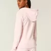 Slim Athletic Dept – Kapuzenpullover mit Grafik und Reißverschluss