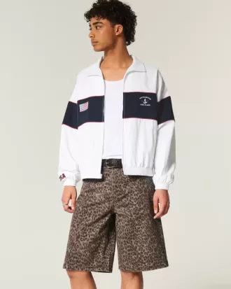 Southampton NY Grafik-Reißverschlussjacke