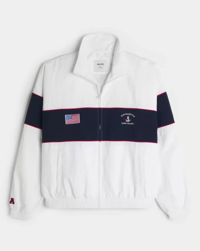 Southampton NY Grafik-Reißverschlussjacke Southampton NY Grafik-Reißverschlussjacke