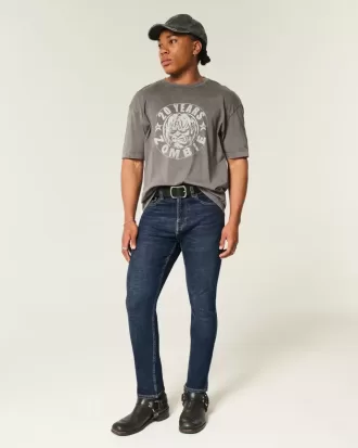 Sportliche Skinny-Jeans in dunkler Waschung