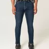 Sportliche Skinny-Jeans in dunkler Waschung