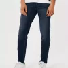 Sportliche Skinny-Jeans in dunkler Waschung