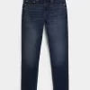 Sportliche Skinny-Jeans in dunkler Waschung