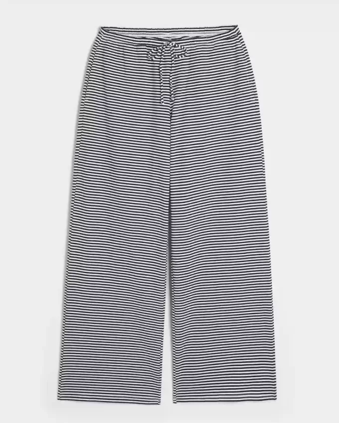 Strick-Schlupfhose mit weitem Bein Strick-Schlupfhose mit weitem Bein
