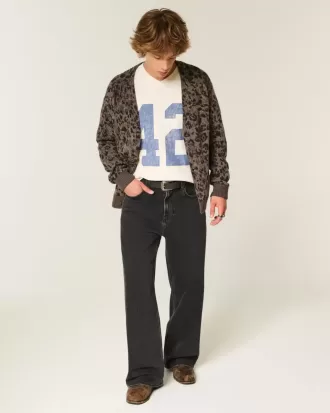 Strickjacke mit Kastenmuster