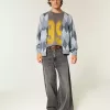Strickjacke mit Kastenmuster