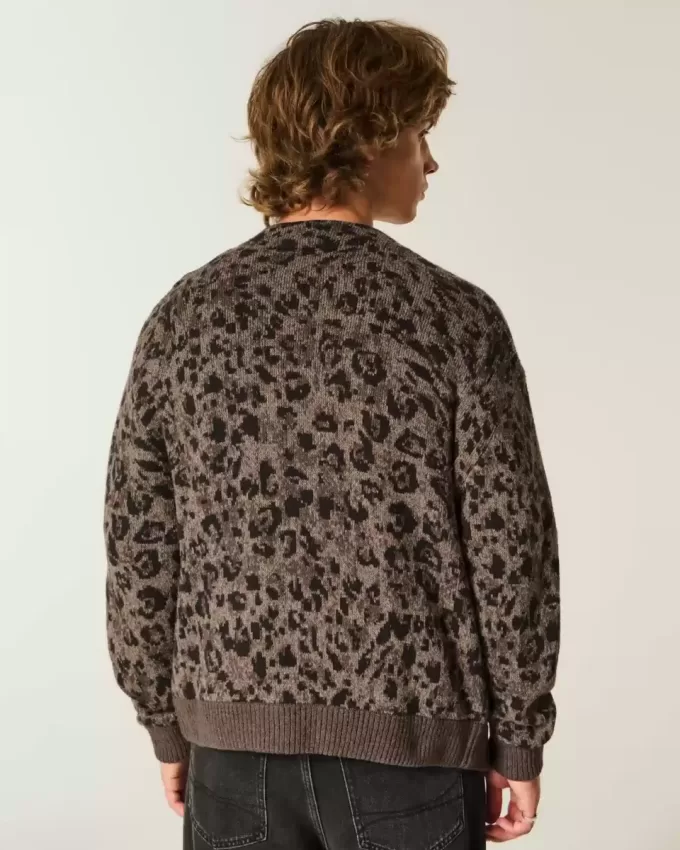 Strickjacke mit Kastenmuster