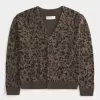 Strickjacke mit Kastenmuster
