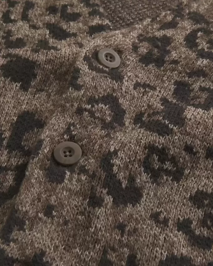 Strickjacke mit Kastenmuster