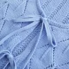 Strukturierter Pullover im Häkelstil mit Bindeband vorn Strukturierter Pullover im Häkelstil mit Bindeband vorn