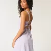 Strukturiertes Minikleid aus Leinenmischung Strukturiertes Minikleid aus Leinenmischung