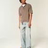 Super Baggy-Jeans in heller Waschung