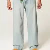 Super Baggy-Jeans in heller Waschung