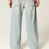 Super Baggy-Jeans in heller Waschung