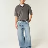 Super Baggy-Jeans in mittlerer Waschung