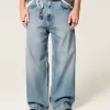 Super Baggy-Jeans in mittlerer Waschung