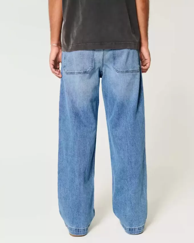 Super Baggy-Jeans in mittlerer Waschung Super Baggy-Jeans in mittlerer Waschung