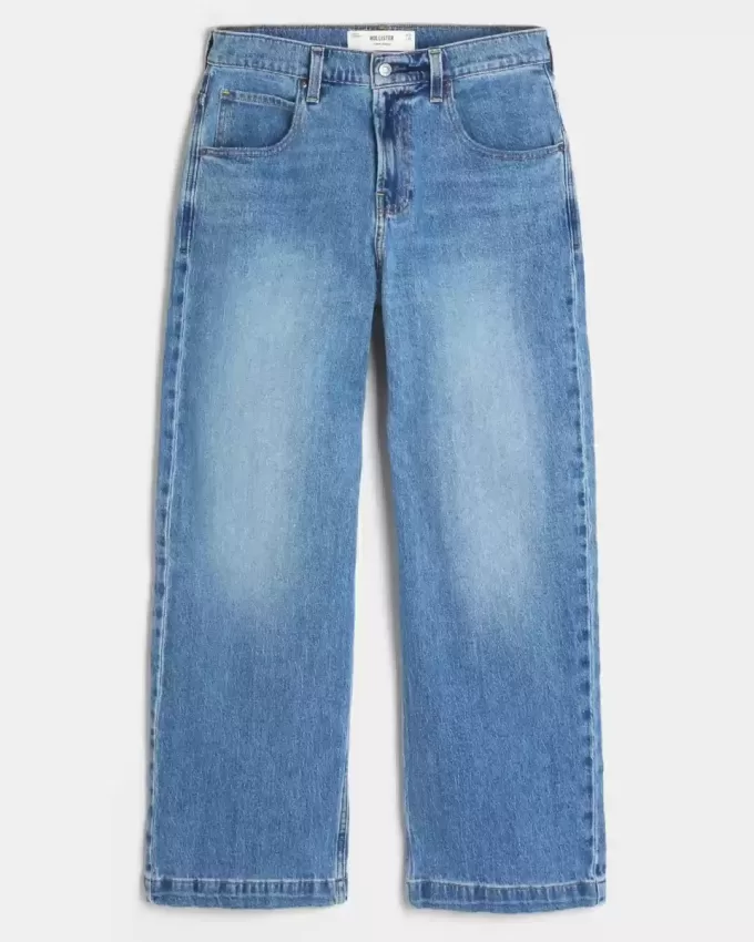 Super Baggy-Jeans in mittlerer Waschung Super Baggy-Jeans in mittlerer Waschung