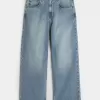 Super Baggy-Jeans in mittlerer Waschung