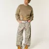 Super Baggy-Jeans mit Camouflage-Muster